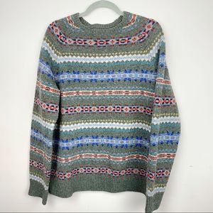 J. Crew Wool Patterned Sweater